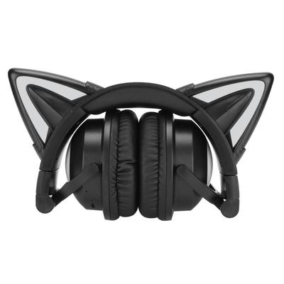 Cat Ear Bluetooth Headset Stereo Headset with Microphone LED Cute Cat Headset for Girls Children