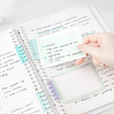 2Sheets/18Pcs Hole Punch Labels Loose Leaf Stickers Self Adhesive Binding Paper Sticker