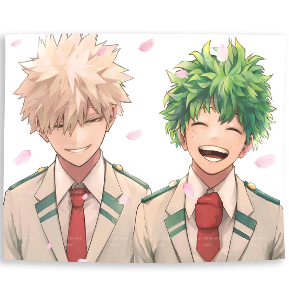 

MMidoriya BBakugo CP Anime Tapestry HD Print Wall Hanging for Bedroom Dorm Living Room Home Decor 74x94cm(29x37in)