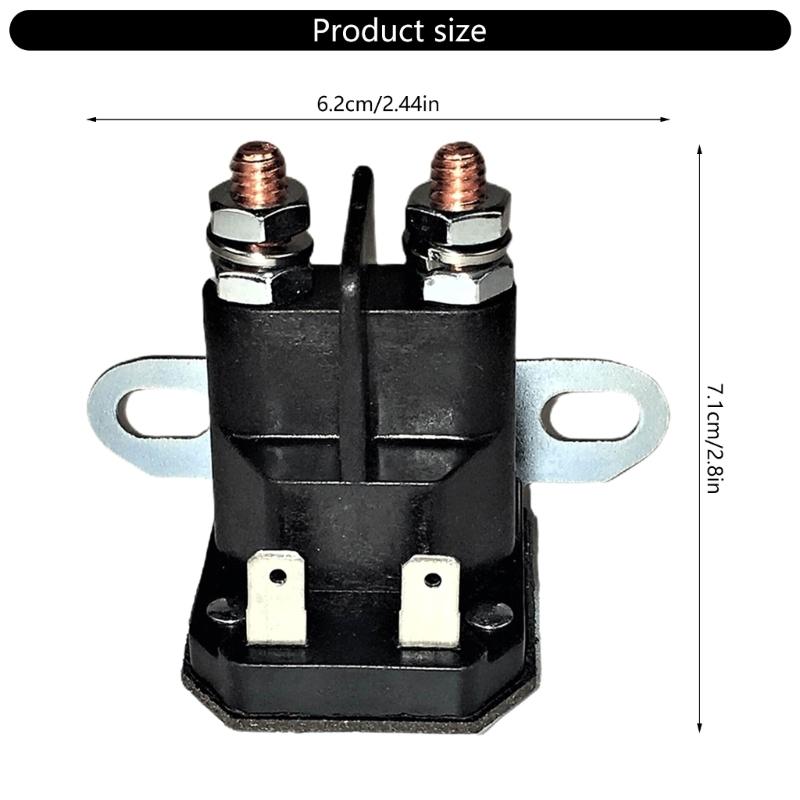 Multipurpose C12V Lawn Mower Starter Solenoid Relays Replacement 725 04439 AM138068 Fit Tractors Easy Installion Designs