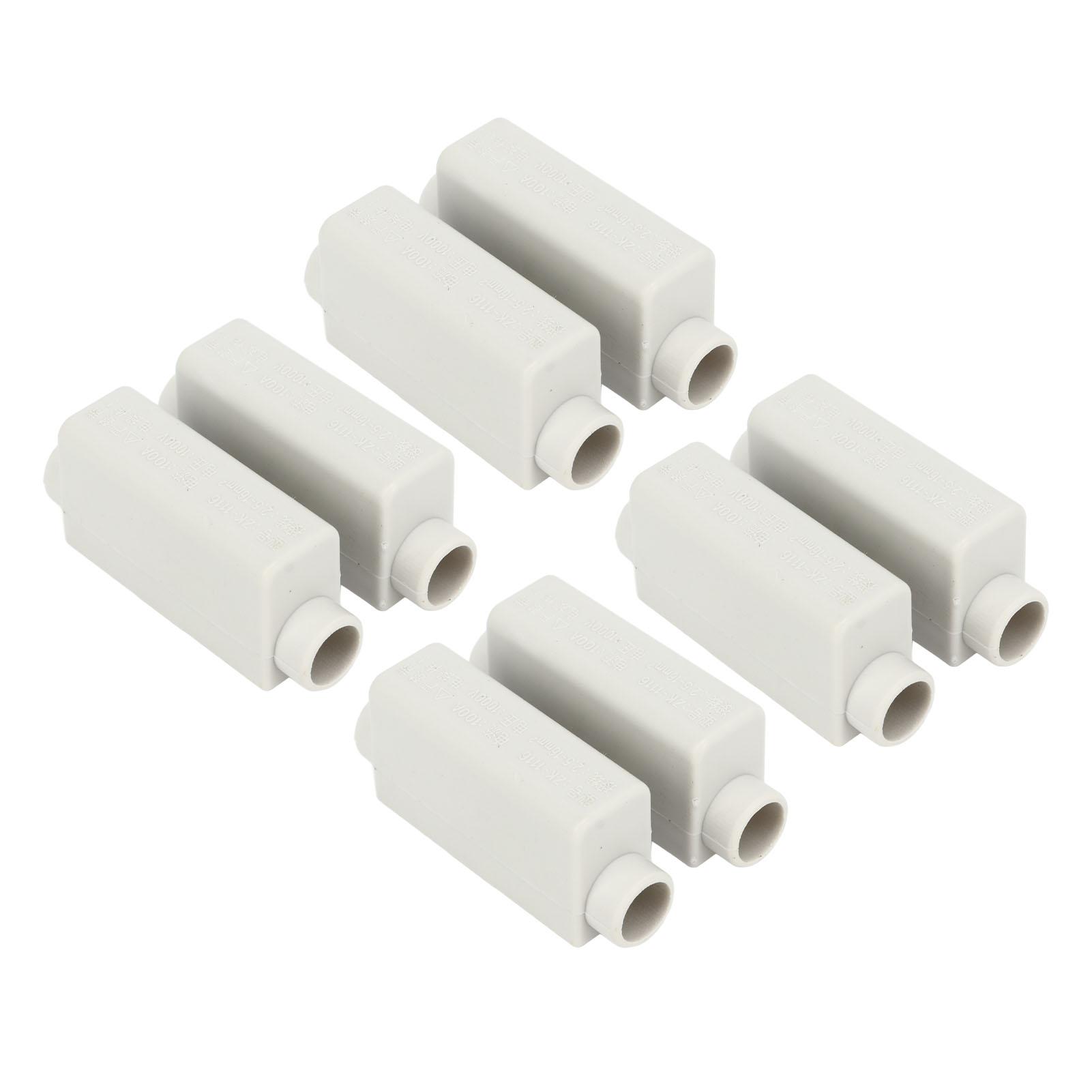 

4pcs Splice Terminal Block 1000V 100A 2.5‑16mm² 2 in 2 Out High Power ZK 1116 Wire Connector for Connection