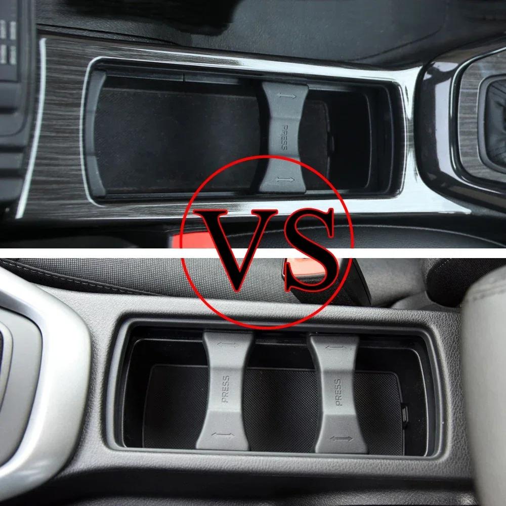 For Ford Focus 3 Focus3 MK3 2015 2016 2017 2018 LHD Accessories Center Console Sticker Water Cup Frame Decoration Cover Styling