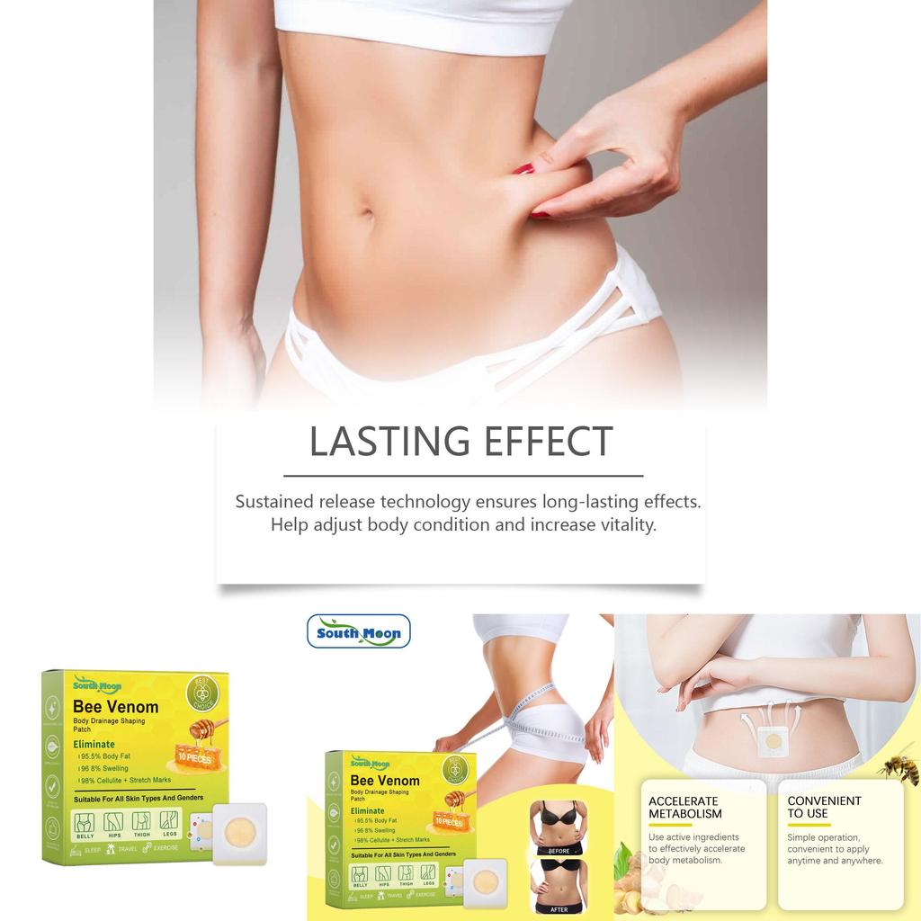 South Moon Bee Venom Body Contour Patches Effective For Tightening And Smoothing Skin