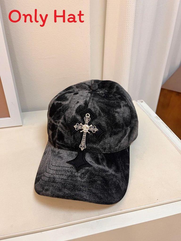 Cross Embroidered Baseball Cap With Adjustable Fit For Men And Women Fashion Spring Summer