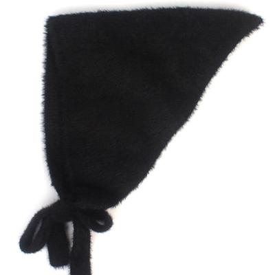 Universal Chemistry Fur Black Bandana Bonnet Hat Bonnet Hat