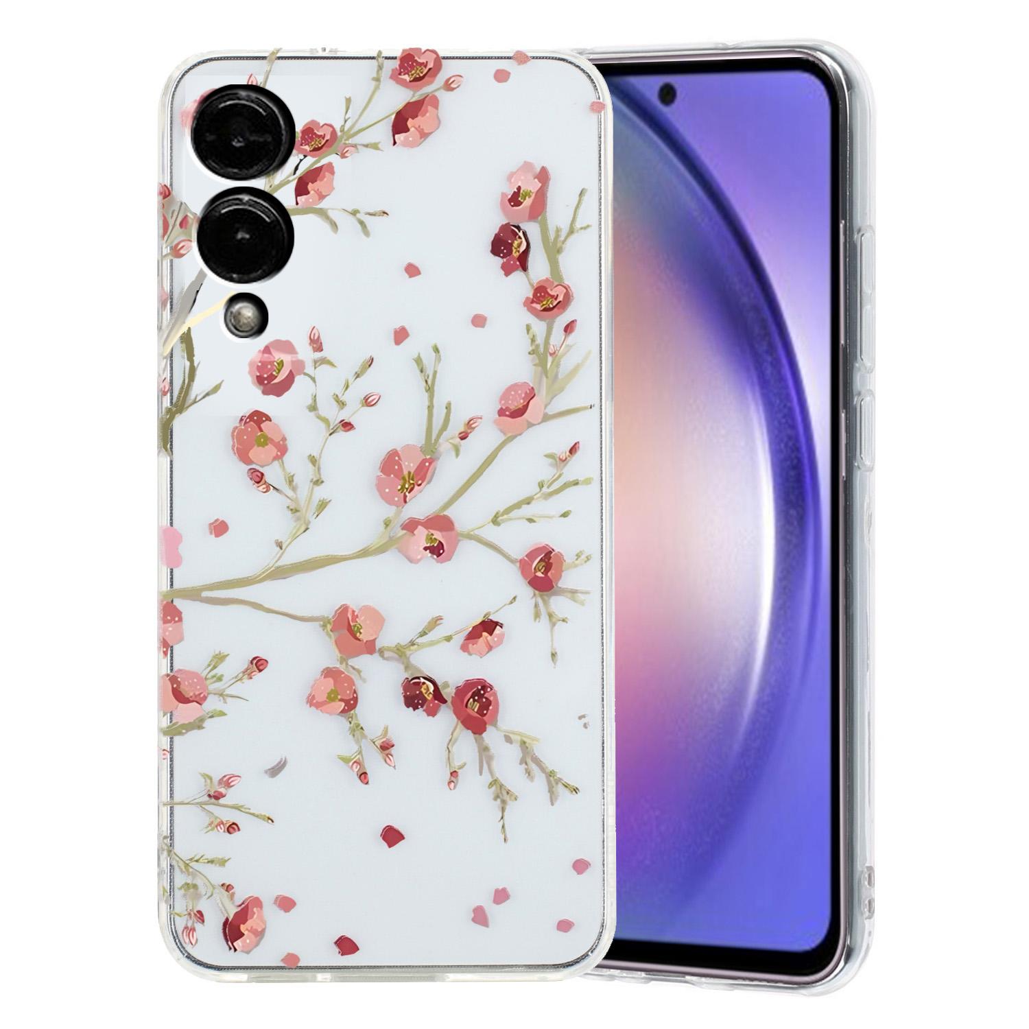 

For Samsung Galaxy S25 Edge Case Soft TPU Phone Back Cover Pattern Printing Flower