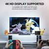 VAORLO Pentru Nintendo Switch / Switch OLED, înlocuire stație de andocare TV cu adaptor HDMI 4K/port tip C/port USB Accesorii pentru jocuri