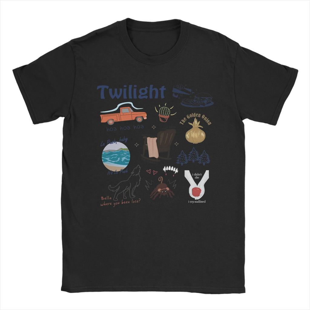 Twilight Movie Things Edward Cullen T-Shirt Men  Vintage Pure Cotton Tees Crew Neck Short Sleeve T Shirts Birthday Gift Clothing