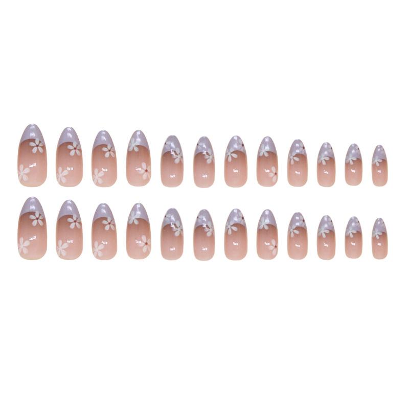 Fake Nails Wear Nail Flower Removable Nail Piece Nail Piece Small Fresh Short Almond Nail Patch