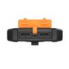 LogiLink 8000mAh Solar Power Bank - Orange, 2xUSB Flashlight, Camping