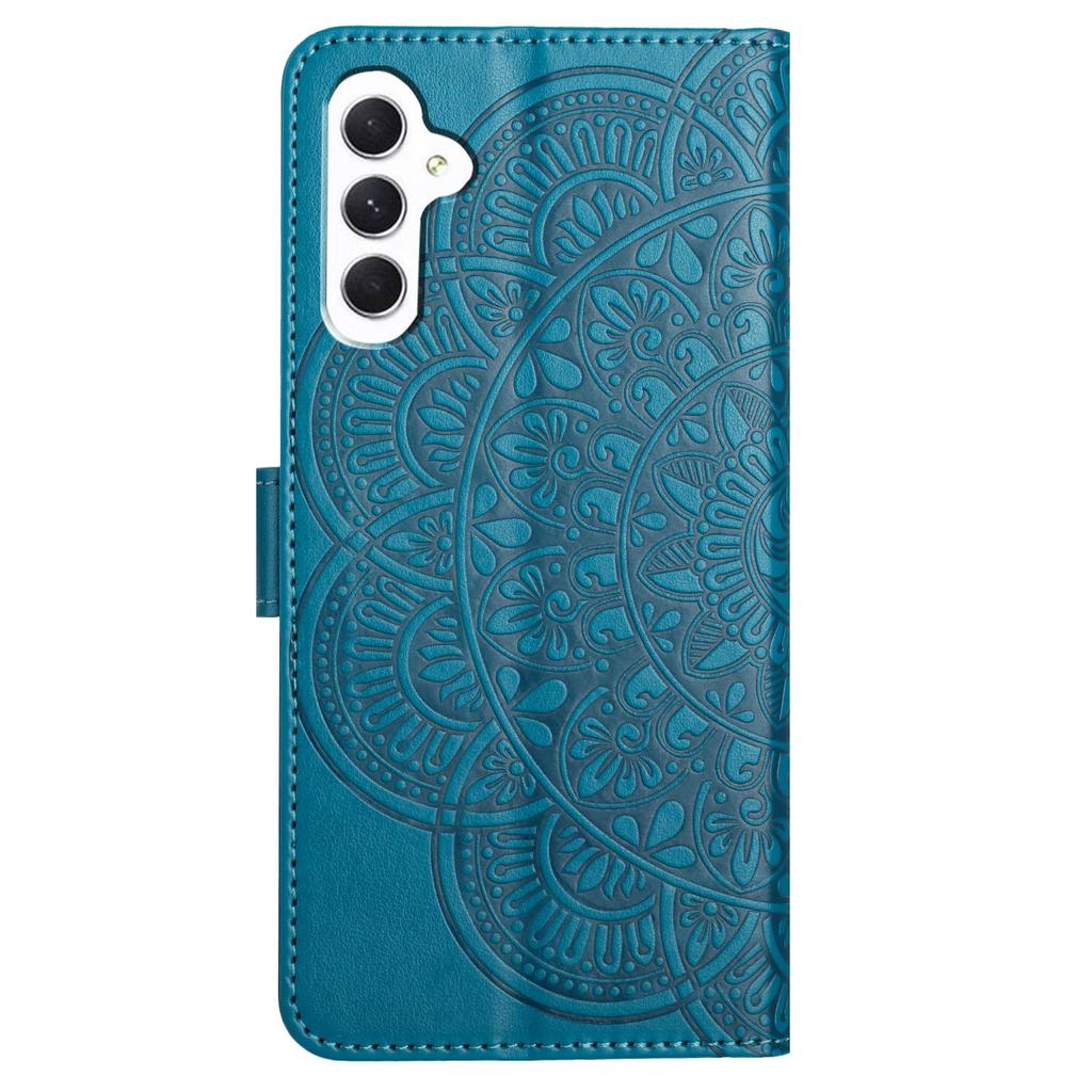 For Samsung Galaxy A15 5G Cell Phone Case Flower Imprinted Wallet Cover