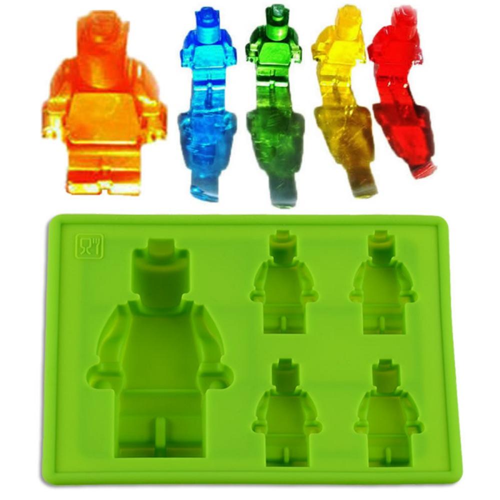 DIY Robot Silicone Candle Mold Creative Concrete Gypsum Chocolate Baking Mold Home Decoration Christmas Gift Craft Supplies