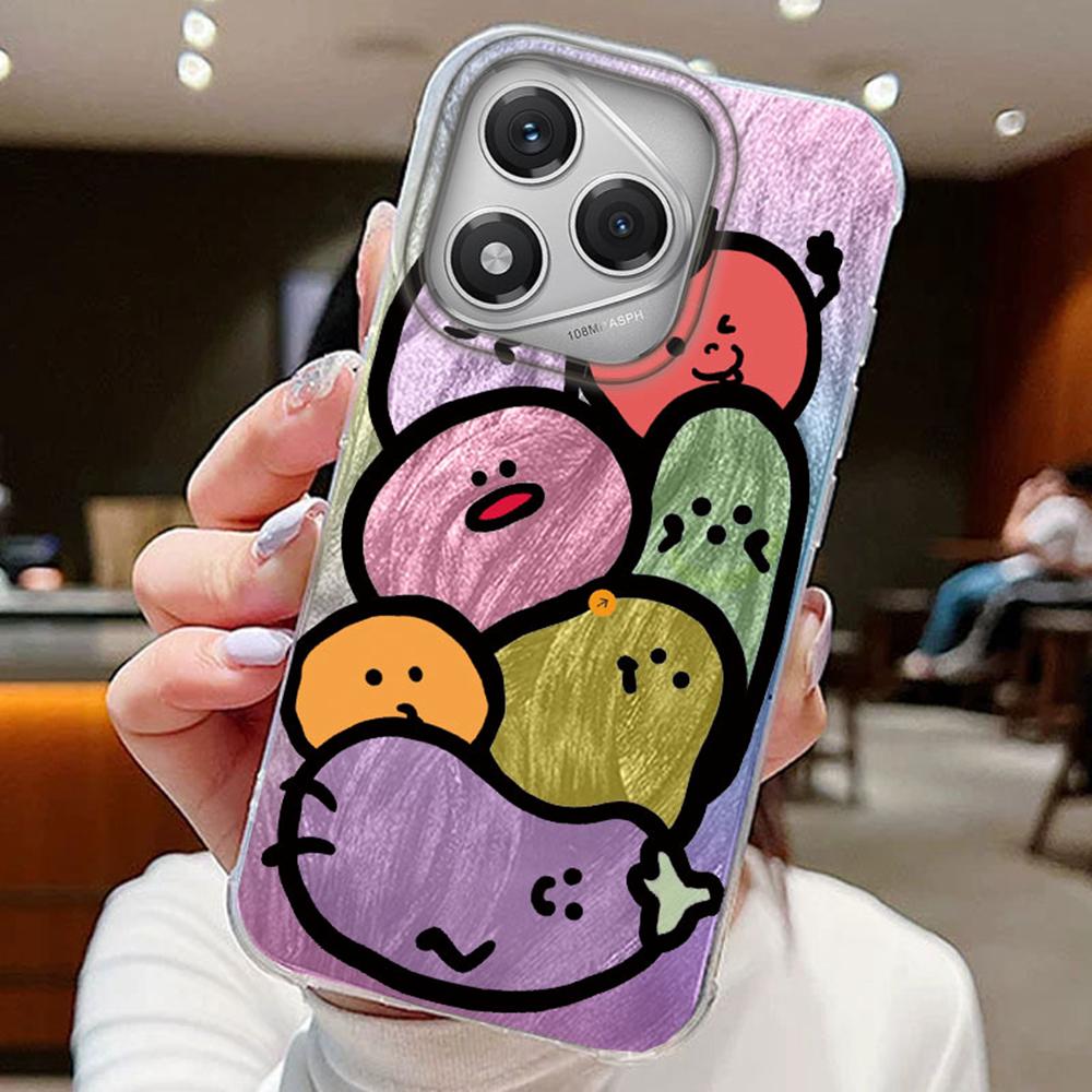 MultMultiple ones Gradient Colored Cat Phone Cases For Honor 400 200 Pro Magic 7 Lite X9a X9c X8a X8a Silicone Couple Back Cover