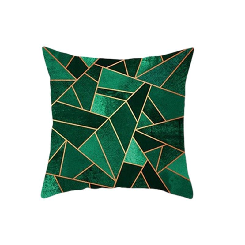 Geometric Pattern Simple Pillow Case Abstract Art Home Decoration Plush Fabric