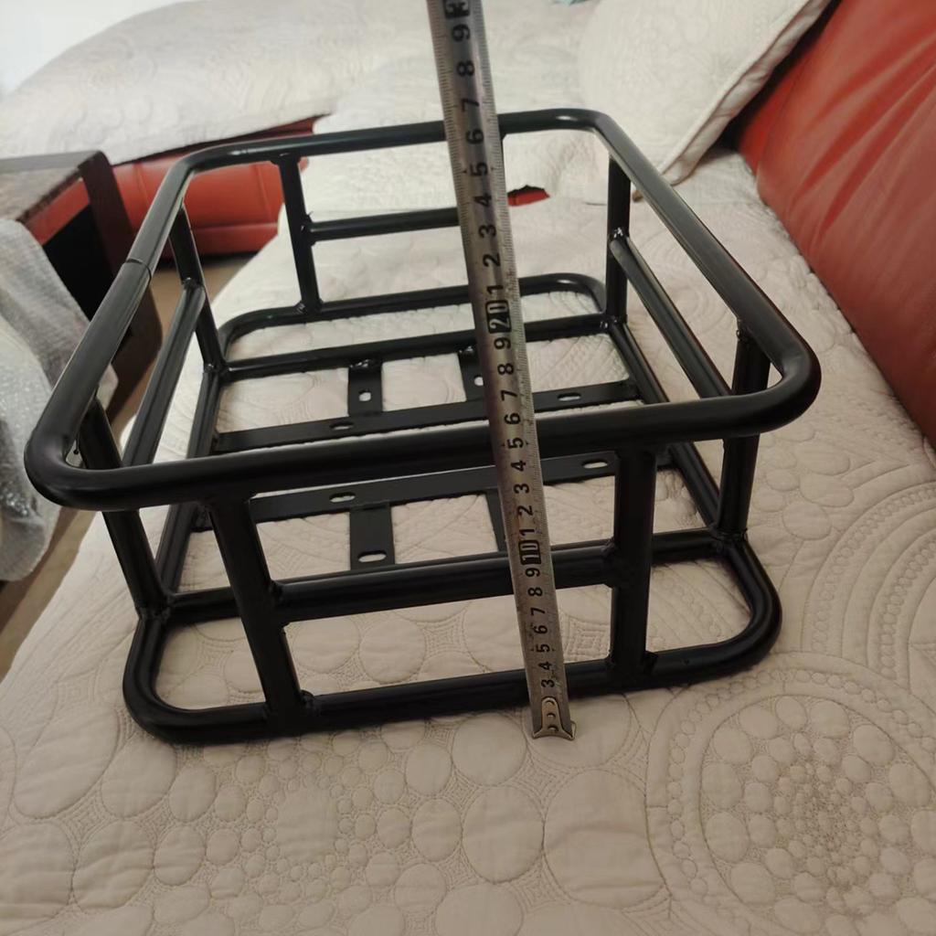 Sykkelkurv bak, strykejern med stor kapasitet, rustsikker, solid sykkelkorg for elsykkel.
