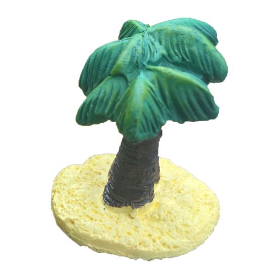 

Миниатюрный орнамент, реалистичный кукольный домик, сделай сам, водонепроницаемый полимерный миниатюрный орнамент из кокосовой пальмы для дома зелёный