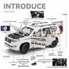 1/18 TOYOTA Land Cruiser Prado Off Road SUV Alloy Metal Car Model Diecasts Casting Sound and Light Car Toys for Children Vehicle