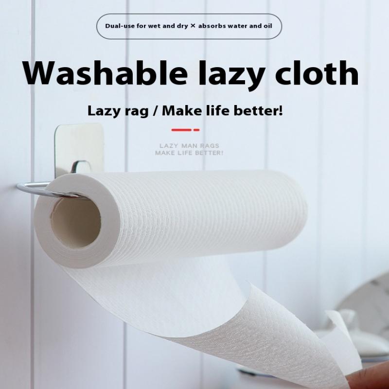 Kitchen Disposable Rags Thicken Reusable Non-Woven Cleaning Cloths Household Washing Dishcloths Cloth Paper Towels Scouring Pads