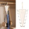 Vertical Wardrobe Hooks 5/8/12Pcs V-Shaped Double Sided Hanger, 360 Degrees Rotating Hanger with 12 Space Saving Closet Hooks, Organizer for