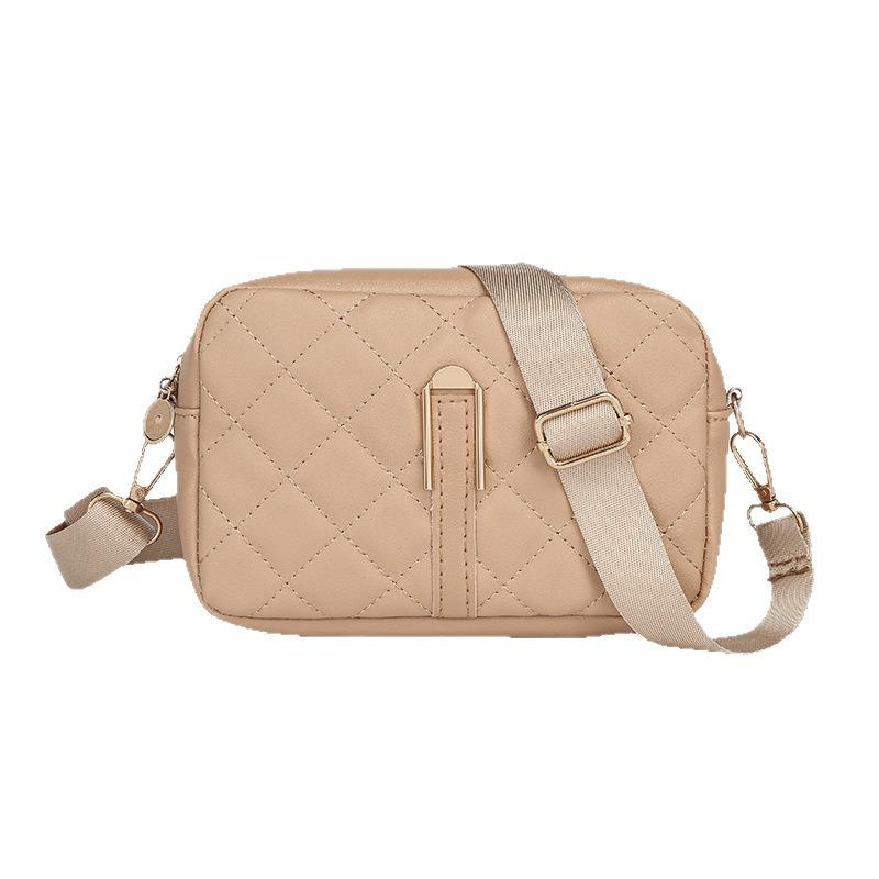 Casual Messenger New Zipper Bag Rhombus Shoulder Bag Bag Versatile Fashion Portable Messenger Bag