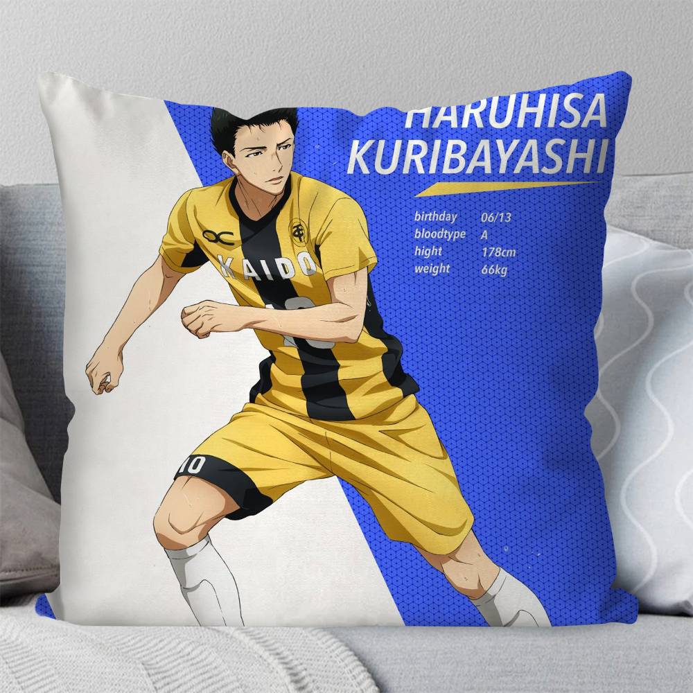 Ao Ashi Anime Pillow Case Fashion Square Pillowcase Bedroom Sofa Room Ins Decoration Leisure