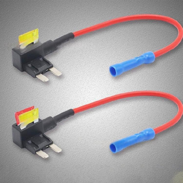 10Pcs Standard Auto Fuse Stand Replacement Fuse Tap Adapters jumpers Car Fuse Holder with Standard Low Profile Fuse