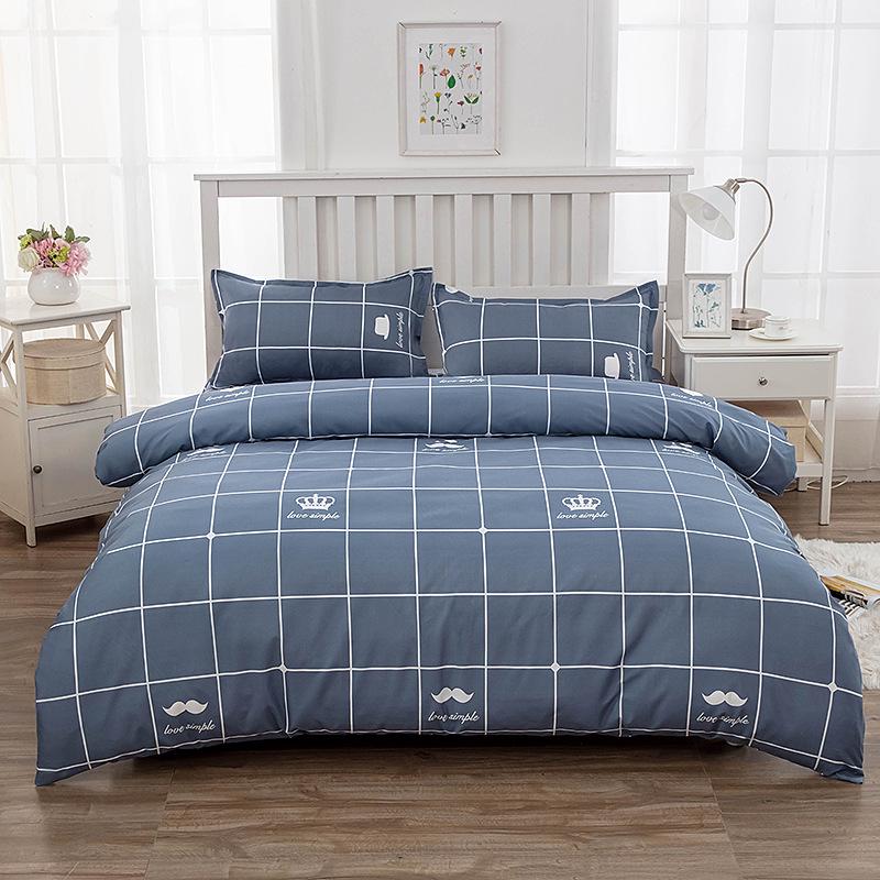 Flannel Duvet Cover Set - Single Piece for Dormitory Bunk Bed, Includes Pillowcase & Double Duvet Cover