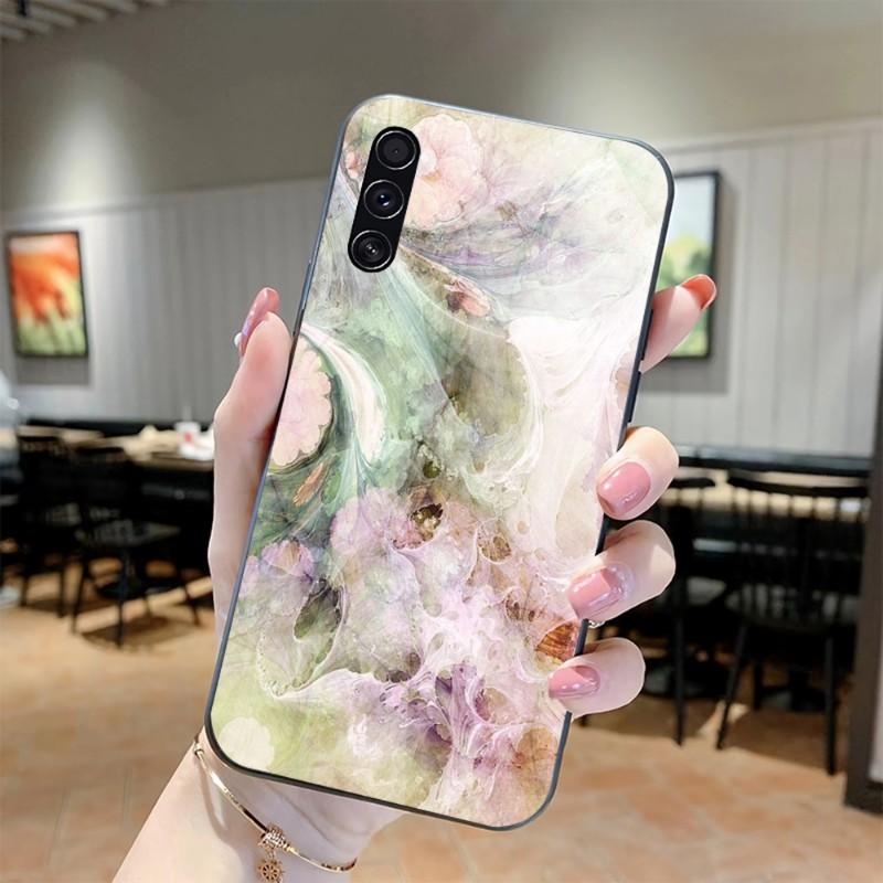 Water Ripple Art Sea Wave Phone Case For Realme GT 2 9i 8i 7i Pro X50 X2 C35 C21 C20 C11 C3 Soft Black Phone Cover