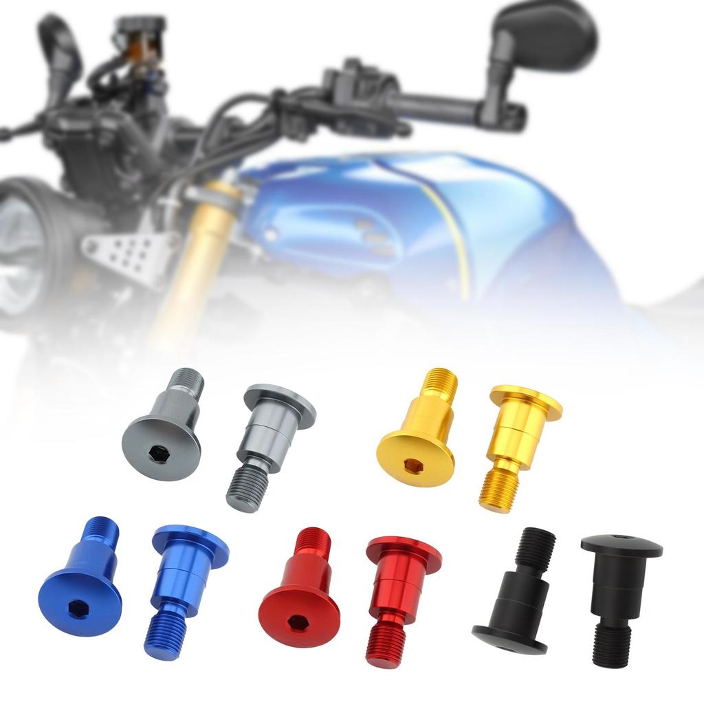 2 Stück Motorrad Spiegellochstopfen Adapter M16 Gewinde für Yamaha MT-09