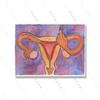Feminist Girl Ovary Art Uterus Reproductive Sign Poster Ptint Pink Abstract Educate Canvas Painitng Living Mural Room Home Decor