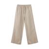 Jingzao Women's 100% Linen Wide-Leg Casual Pants