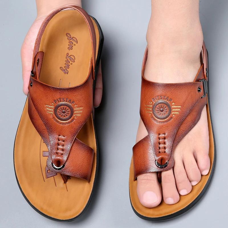 Fashion Fashion Flip-flops Men Summer Outdoor Beach Sandals New Soft Soled Men's Slippers Anti-Slip comfor Men sandalias chanclas hombre