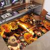 Custom Name Crystal Velvet Rug,Demon Slayer Comfortable Anti Slip Floor Mat For Room Decoration