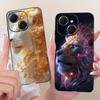 For Tecno Spark 40 Case KM5 Cute Lion Fashion Painted Cover Soft TPU Phone Cases For Tecno Spark 40C Spark40 C Back Cover Fundas