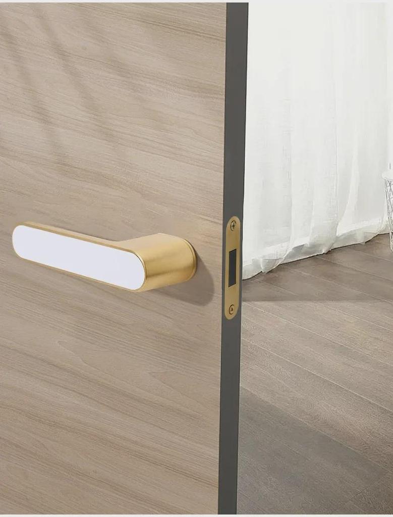 Minimalist Silent Magnetic Door Lock for Bedroom, Indoor Wooden Doors, and Bathroom