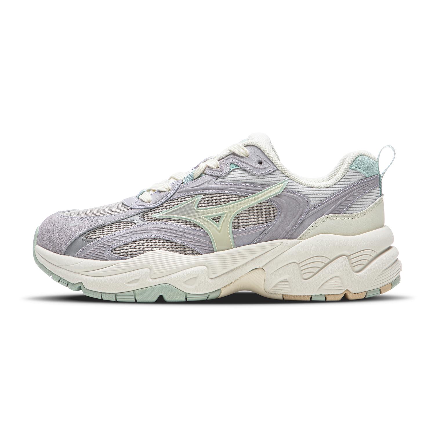 Mizuno Trainer 2K V2 Retro Thick Sole Versatile Low Top Running Shoes Women sneaker Seagull-Gray D1GH250408 38