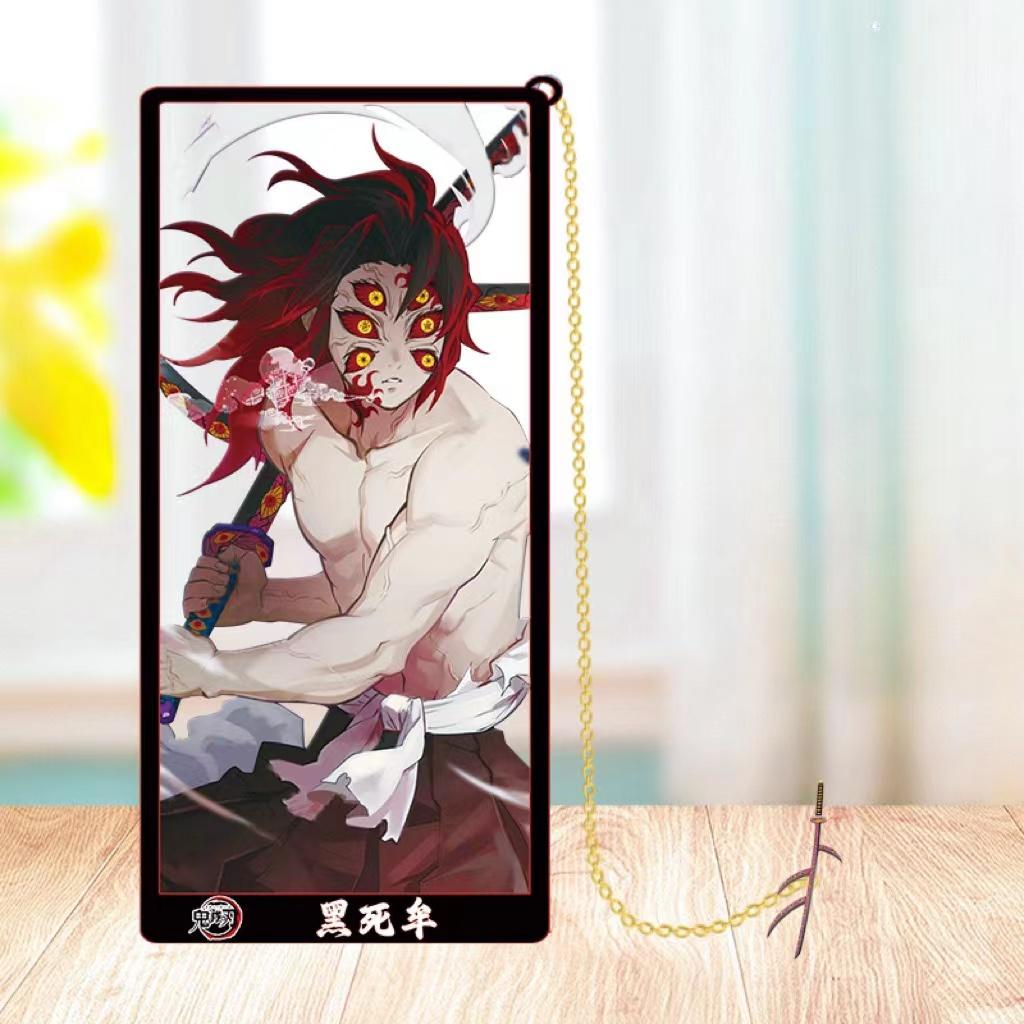 Dämonentöter Anime Charaktere Metall Lesezeichen mit Kamado und anderen Cosplay Zubehör und Cartoon Schreibwaren