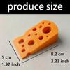 Creative Cheese Shape Door Wedges Stylish Door Stoppers Synthetic Resin Texture Suitable for Home Decorating Enthusiasts