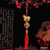 2026 Horse Hanging Ornament Chinese New Year Horse Lucky Charm Red Tassel Feng Shui Pendant for Car Bonsai Tree Lunar New Year Wealth