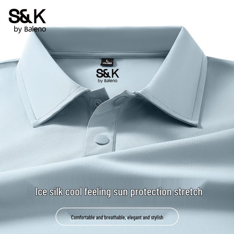 

Baleno Men s S&K Cooling Short Sleeve Polo Shirt L