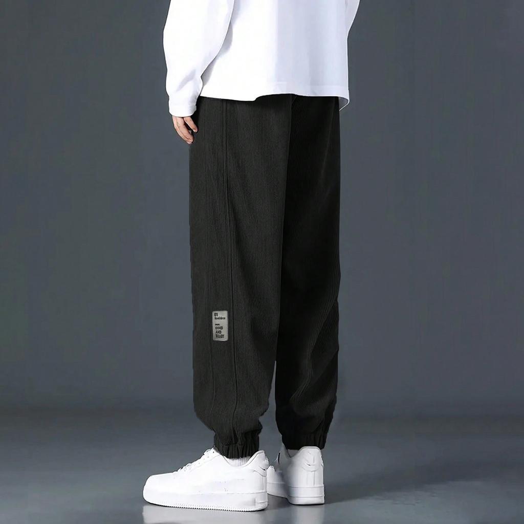 Men's Color Loose-Fitting Sweatpants Men's Casual Fashion Sweatpants
