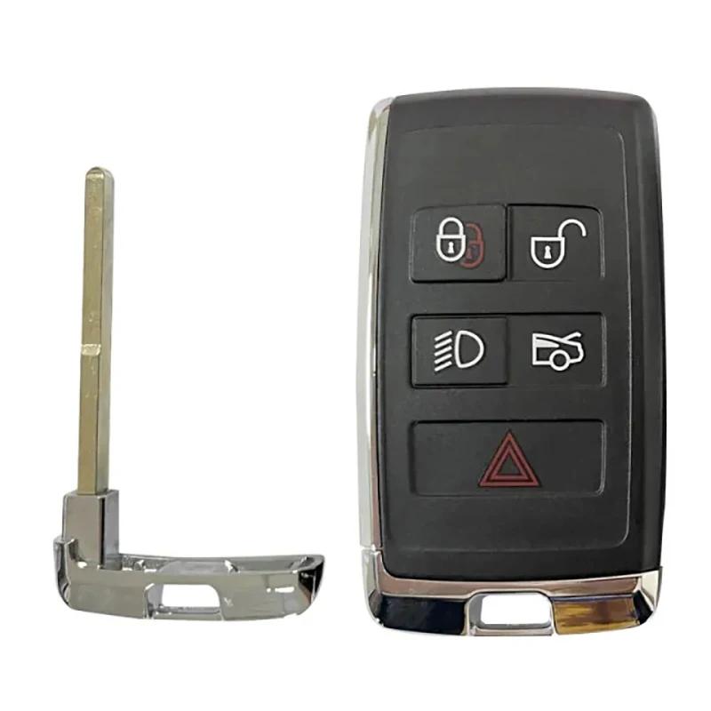 5 Button Smart Key Cover For Jaguar Land Range Rover Sv Replacement Shell Housing With Blade Key