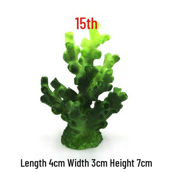 Coral Reef Marine Fish Tank Decoration Set: Starfish and Coral Resin Ornaments