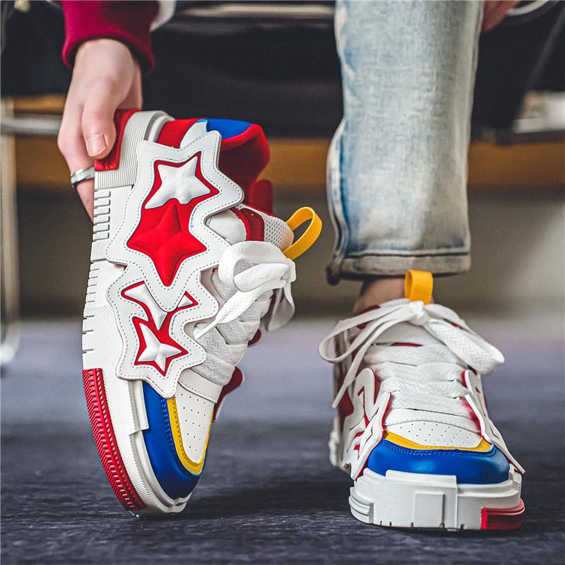 Hochwertige personalisierte Promi-Schuhe, Herrenschuhe mit niedrigem Schaft, Modische neue dicke Sohlen, Neue Sportschuhe mit Höhenerhöhung