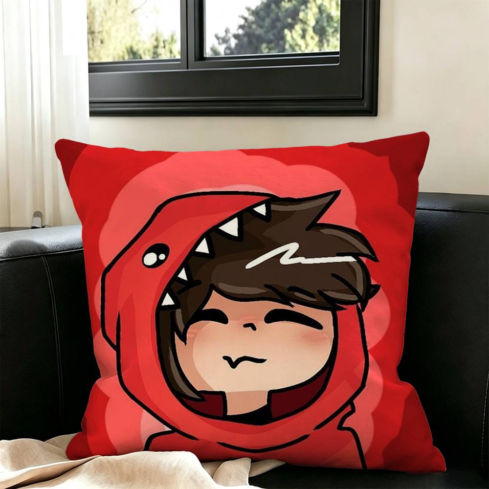 Cute O-Omz C-Crew Pillow Case Square Double-Sided Sofa Cushion Cover Bedroom Bedside Pillow
