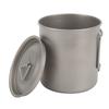 Camping Coffee Mug Foldable Handle Portable Humanized Design Aluminum Alloy Large Capacity Outdoor Cooking Mug