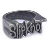 Pánsky prsteň SLIPKNOT z titánovej ocele Punk Biker Gotický šperk Módny doplnok