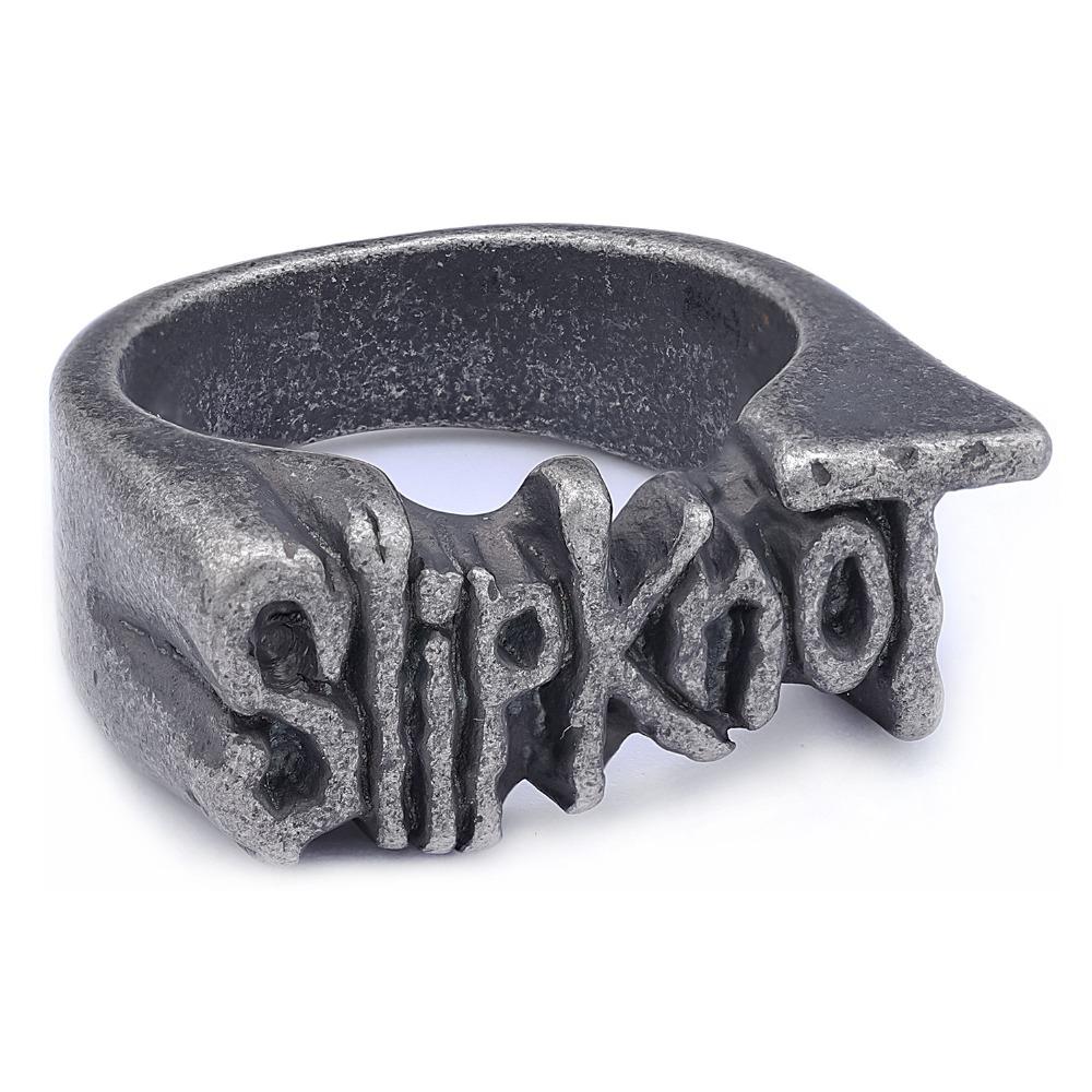 Pánsky prsteň SLIPKNOT z titánovej ocele Punk Biker Gotický šperk Módny doplnok