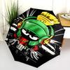 Marvin Martian DJ Funk Folding Umbrella Travel Portable Three Folds Umbrella Sun Umbrella
