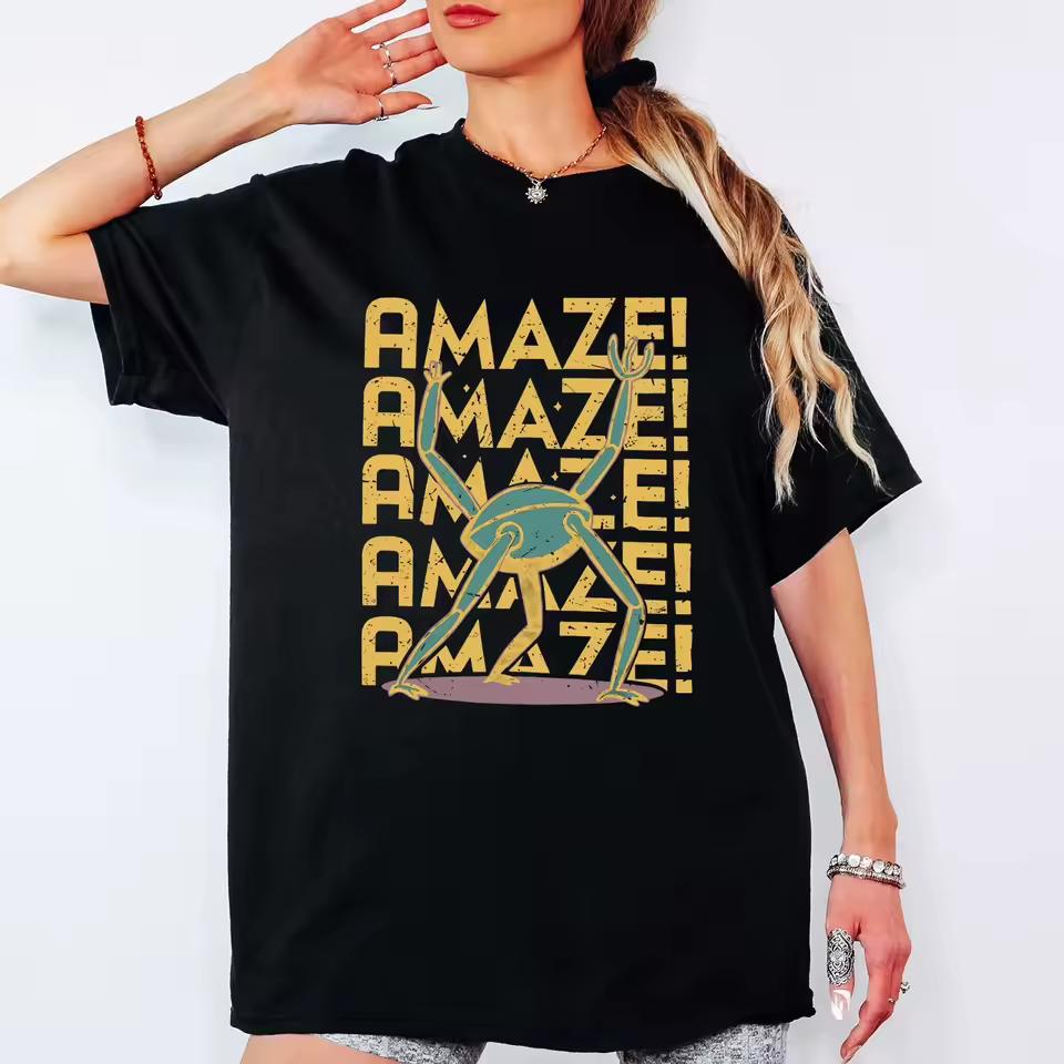 Project Hail Mary Rocky AMAZE! graphic 100%Cotton unisex shirt Andy Weir 2026 Summer New fashion Y2k Short sleeve movie Tshirt